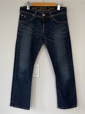 (M) Premiere Dark Blue Straight Leg Jeans